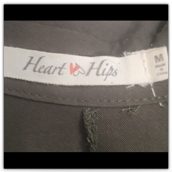 Heart Hips military green dress/runic size medium - Picture 3 of 5